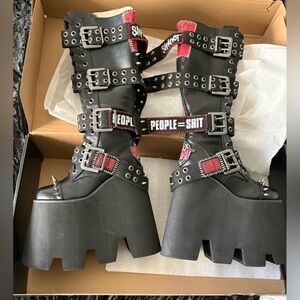 Dolls Kill Slipknot Platform Boots